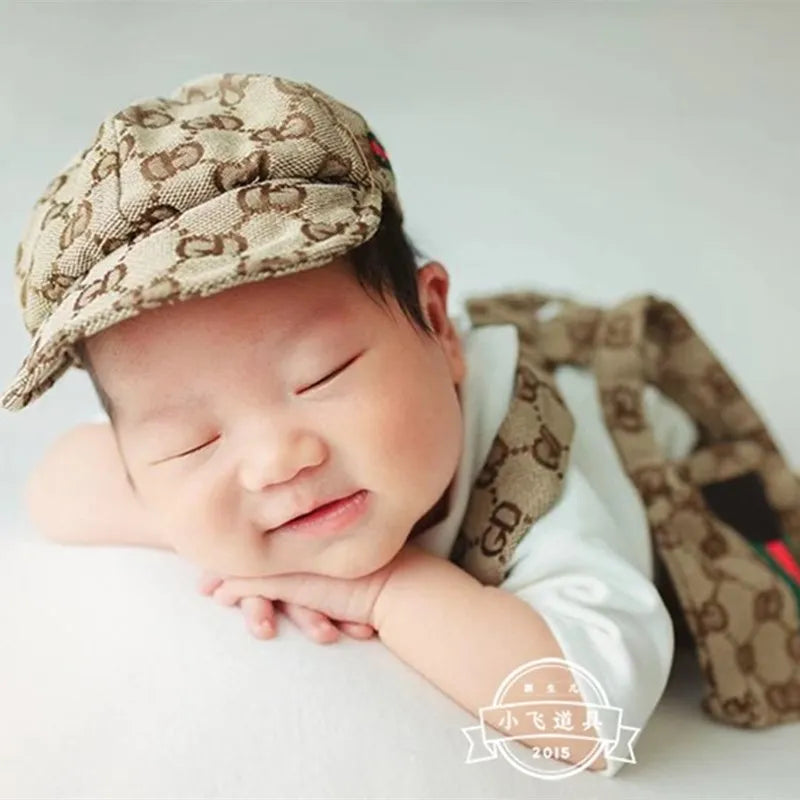 2023Newborn baby Luxury overalls for baby photography props,baby Boutique clothes for newborn shoot